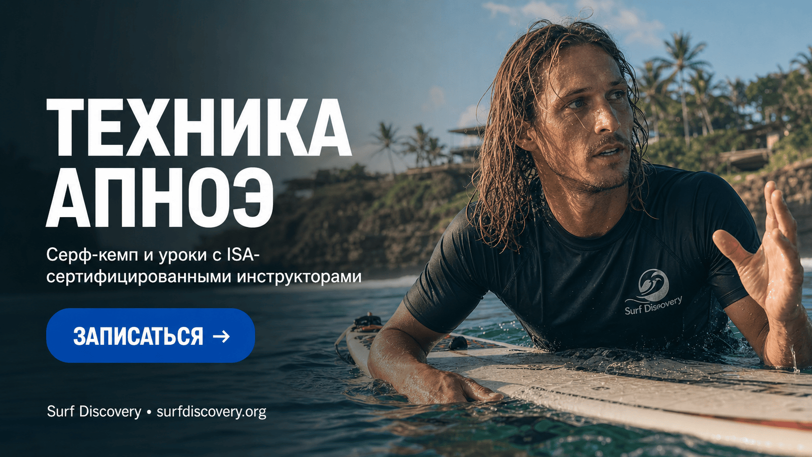 Задержка дыхания: как серферу пережить замес — техника апноэ — серф-школа Surf Discovery Бали